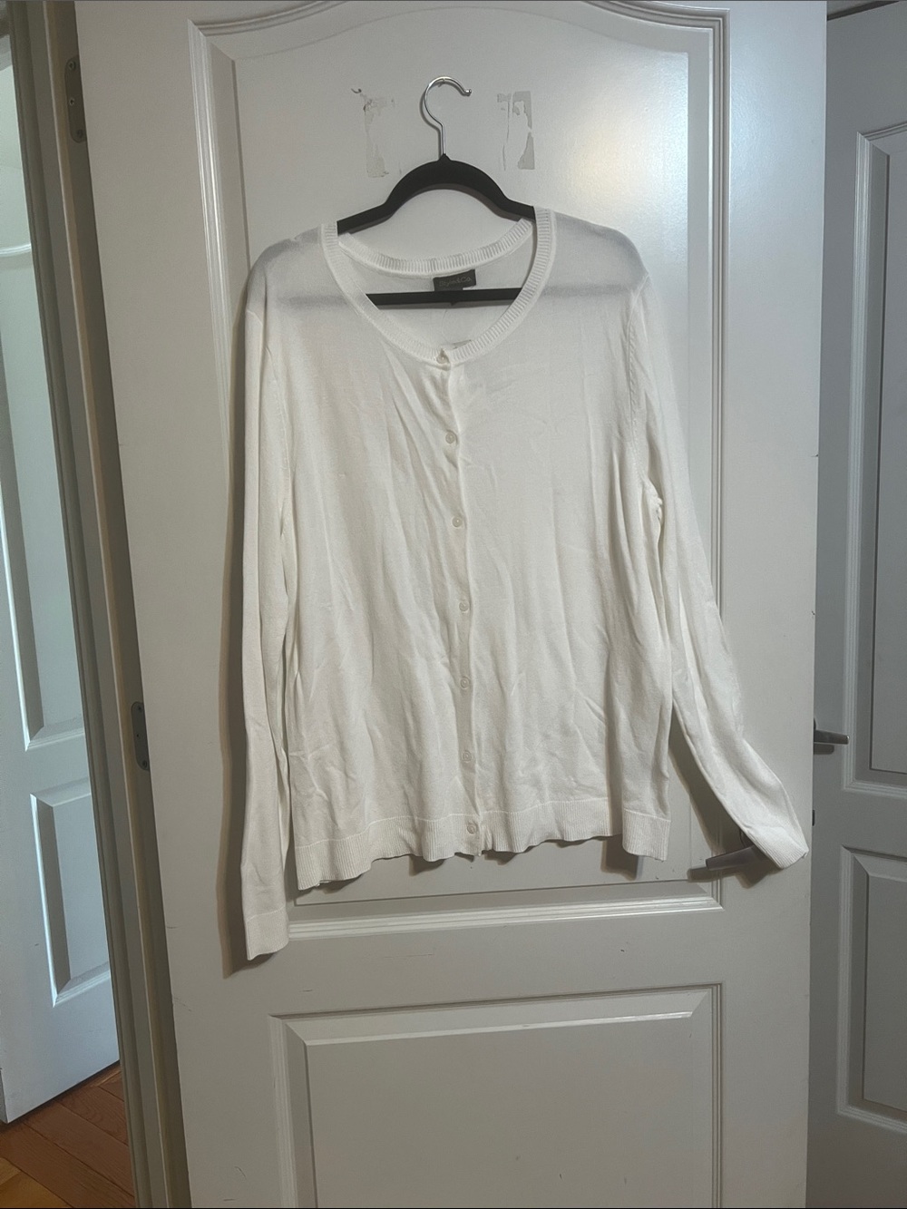 Style & Co. White Button-Front Women's Cardigan